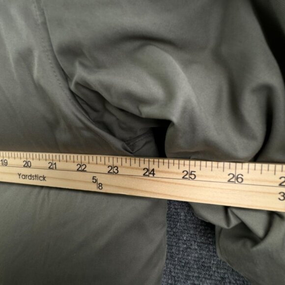 VTG Nike Silver Tag Medium Fleece Lined Down Fill Puffer Jacket Winter Zip Green - Picture 5 of 16